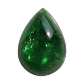 TSAVORITE PLAIN PEAR CAB (A/MILKY) 12.00X8.50 MM 3.61 Cts.