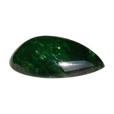 TSAVORITE PLAIN PEAR CAB (AAA/MILKY) 12.00X8.50 MM 3.55 Cts.