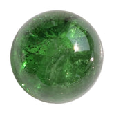 TSAVORITE PLAIN ROUND CAB (AAA/MILKY) 9.50X9.50 MM 5.62 Cts.