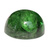 TSAVORITE PLAIN ROUND CAB (AAA/MILKY) 9.50X9.50 MM 5.62 Cts.