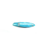 MEXICAN TURQUOISE ROSE CUT BRIOLETTE TRILLIANISH (BLUE\WITH SOME MATRIX) 15.50X12.50 MM 4.07 Cts.