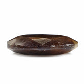 BROWN SAPPHIRE BOTH SIDE TABLE CUT IRREGULAR OVAL 14X11MM 6.33 Cts.