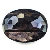 BROWN SAPPHIRE BOTH SIDE FOOTBALL CUT OVAL 24X18MM 33.96 Cts.