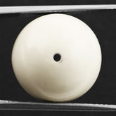 WHITE AGATE PLAIN OLIVE (HALF DRILL) 18X15MM 27.53 Cts.