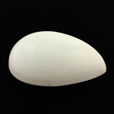 WHITE AGATE (INDONESIAN) PEAR CAB (GREENISH WHITE) 22X16MM 14.53 Cts.