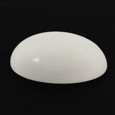 WHITE AGATE (INDONESIAN) OVAL CAB (GREENISH WHITE) 22X16MM 14.50 Cts.