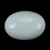 WHITE AGATE PLAIN OVAL CAB (KOGOLONG) 14X10MM 5.71 Cts.
