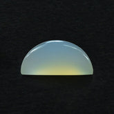 WHITE AGATE PLAIN HALF MOON 13X8MM 3.65 Cts.
