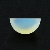 WHITE AGATE PLAIN HALF MOON 13X8MM 3.65 Cts.