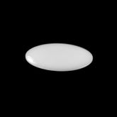 WHITE AGATE PLAIN LENTIL ROUND (WHITE) 19.00X19.00 MM 6.55 CTS