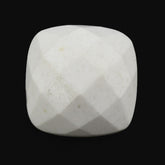 WHITE AGATE CHECKER CUSHION CAB 10MM 3.75 Cts.