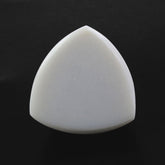 WHITE AGATE CHECKER TRILLION CAB 14MM 8.20 Cts.