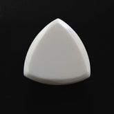 WHITE AGATE CHECKER TRILLION CAB 10MM 3.17 Cts.