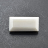 WHITE AGATE CUT BAGUETTE 12X6MM 2.37 Cts.