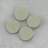 WHITE AGATE CHECKER ROUND CAB 15MM 7.35 Cts.