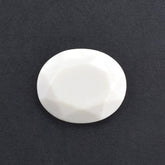 WHITE AGATE TABLE CUT OVAL (WITH FLAT BOTTOM) 12X10MM 2.60 Cts.