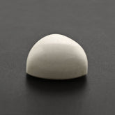 WHITE AGATE TRILLION CAB 14MM 10.50 Cts.