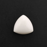 WHITE AGATE TRILLION CAB 10MM 3.70 Cts.