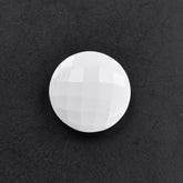 WHITE AGATE BRIOLETTE ROUND 15MM 6.60 Cts.