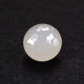 WHITE MILKY QUARTZ IRREGULAR CUT SPECIAL ROUND 9MM 3.53 Cts.