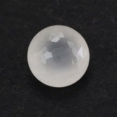 WHITE MILKY QUARTZ IRREGULAR CUT SPECIAL ROUND 11.70MM 6.26 Cts.