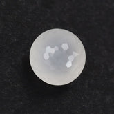 WHITE MILKY QUARTZ IRREGULAR CUT SPECIAL ROUND 9MM 3.44 Cts.