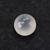 WHITE MILKY QUARTZ IRREGULAR CUT SPECIAL ROUND 6MM 0.80 Cts.