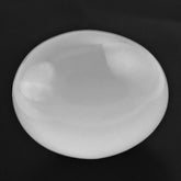 WHITE MILKY QUARTZ PLAIN OLIVE (HALF DRILL) 18X15MM 28.26 Cts.