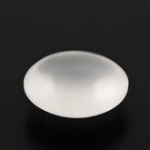WHITE MILKY QUARTZ LENTIL ROUND 9MM 2.25 Cts.