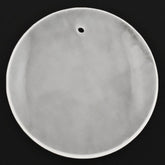 WHITE MILKY QUARTZ LENTIL ROUND (FULL DRILL) 25MM 17.49 Cts.