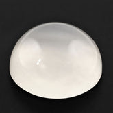 WHITE MILKY QUARTZ ROUND CAB 14MM 10.50 Cts.