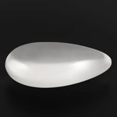 WHITE MILKY QUARTZ LENTIL PEAR 25X17MM 24.20 Cts.