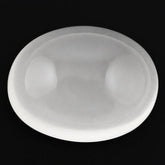 WHITE MILKY QUARTZ LENTIL OVAL CAB 17X13MM 13.40 Cts.