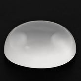 WHITE MILKY QUARTZ LENTIL OVAL CAB 17X13MM 13.40 Cts.