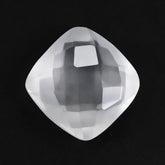 WHITE MILKY QUARTZ BRIOLETTE CUSHION 8MM 2.15 Cts.