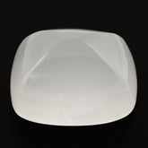 WHITE MILKY QUARTZ PYRAMID CUSHION CAB 16X12MM 15.63 Cts.