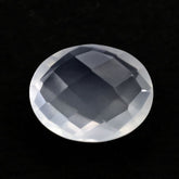 WHITE MILKY QUARTZ BRIOLETTE OVAL 10X8MM 2.3 Cts.