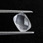 WHITE MILKY QUARTZ BRIOLETTE CUSHION 8X6MM 1.13 Cts.