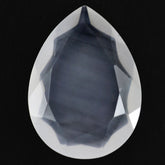 WHITE MILKY QUARTZ BOTH SIDE TABLE CUT PEAR 18X13MM 7.10 Cts.