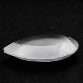 WHITE MILKY QUARTZ BOTH SIDE TABLE CUT PEAR 18X13MM 7.10 Cts.