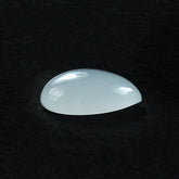 WHITE MILKY QUARTZ PLAIN PEAR CAB 10X7MM 1.68 Cts.