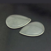 WHITE MILKY QUARTZ PEAR CAB (FULL DRILL) 35X22MM 20.17 Cts.