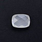 WHITE MILKY QUARTZ BRIOLETTE CUSHION 8X6MM 1.23 Cts.