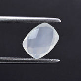 WHITE MILKY QUARTZ BRIOLETTE CUSHION 8X6MM 1.23 Cts.