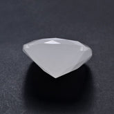 WHITE MILKY QUARTZ CHECKER CUT CUSHION 14MM 8.90 Cts.