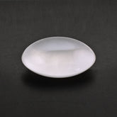 WHITE MILKY QUARTZ LENTIL ROUND 20MM 20.71 Cts.