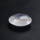 WHITE MILKY QUARTZ BRIOLETTE ROUND 14MM 6.77 Cts.