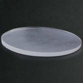 WHITE MILKY QUARTZ ROUND PLATE 35MM 25.02 Cts.