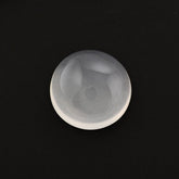 WHITE MILKY QUARTZ ROUND CAB 11MM 4.92 Cts.