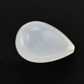 WHITE MILKY QUARTZ PLAIN DROPS (HALF DRILL) 23X15MM 37.32 Cts.